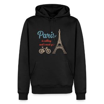 Franzose Frankreich Paris Französisch - Männer Premium Bio Hoodie - Schwarz - Vorne - Nico (187cm)
