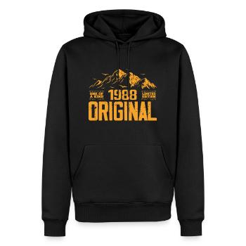 Vintage 1988 Geburtstagsgeschenk - Retro 1988 - Männer Premium Bio Hoodie - Schwarz - Vorne - Nico (187cm)