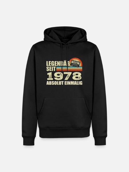 Légendaire depuis 1978 - absolument unique - Sweat à capuche Premium bio Homme - noir