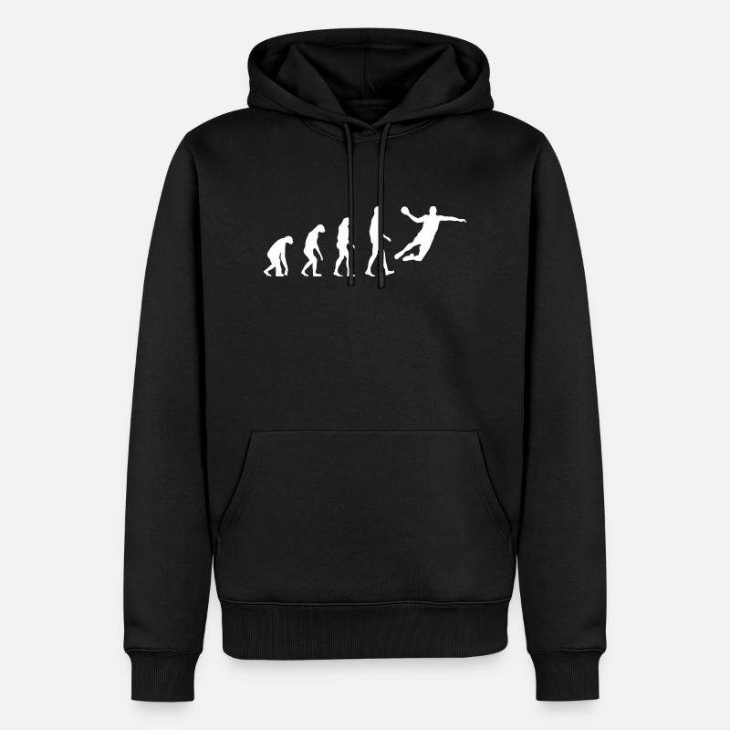 Evolution Handball - Männer Premium Bio Hoodie - Schwarz