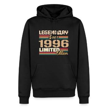 1996 Vintage 1996 Geburtstag geboren im Jahr 1996 - Männer Premium Bio Hoodie - Schwarz - Vorne - Nico (187cm)
