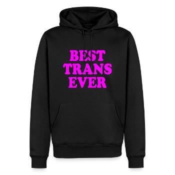 Best trans ever - Männer Premium Bio Hoodie - Schwarz - Vorne - Nico (187cm)