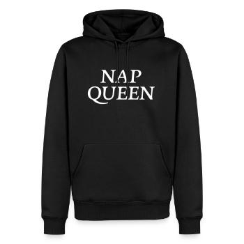 Nap Queen - Männer Premium Bio Hoodie - Schwarz - Vorne - Nico (187cm)