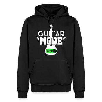 Apprendre les accessoires de guitare - Sweat à capuche Premium bio Homme - noir - Devant - Nico (187cm)