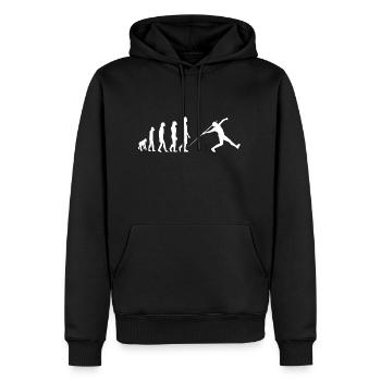 Javelin Javelin Lance de javelots Evolution - Sweat à capuche Premium bio Homme - noir - Devant - Nico (187cm)