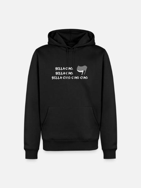 partisan song italien antifa - Men’s Premium Organic Hoodie - black