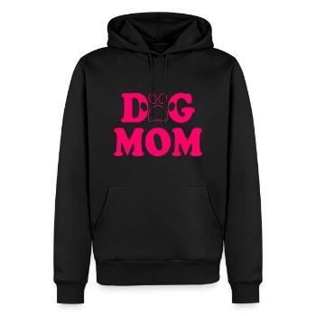 Dog mom - Männer Premium Bio Hoodie - Schwarz - Vorne - Nico (187cm)