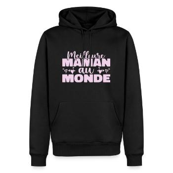 Die beste Mutter der Welt zum Muttertag - Männer Premium Bio Hoodie - Schwarz - Vorne - Nico (187cm)
