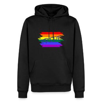 lgbtq pride month - Männer Premium Bio Hoodie - Schwarz - Vorne - Nico (187cm)