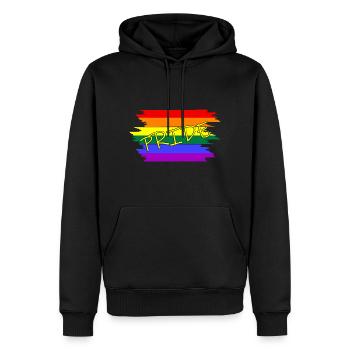 LGBT LGBTQ - Männer Premium Bio Hoodie - Schwarz - Vorne - Nico (187cm)