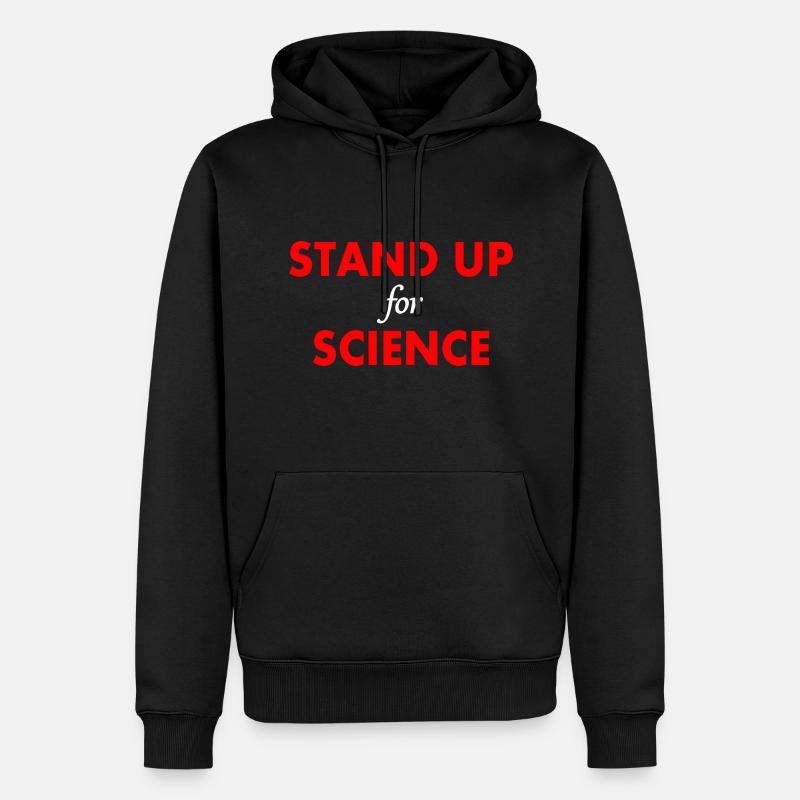 stand up for science - Männer Premium Bio Hoodie - Schwarz