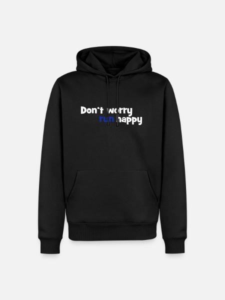 run - Men’s Premium Organic Hoodie - black