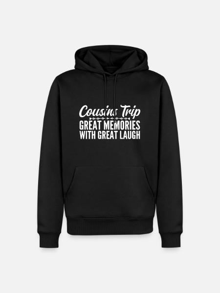 Cousin Trip 2025 - Men’s Premium Organic Hoodie - black