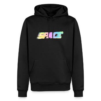 Space - Männer Premium Bio Hoodie - Schwarz - Vorne - Nico (187cm)