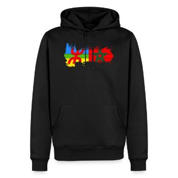 Amazigh Marokko - Männer Premium Bio Hoodie - Schwarz - Vorne - Nico (187cm)