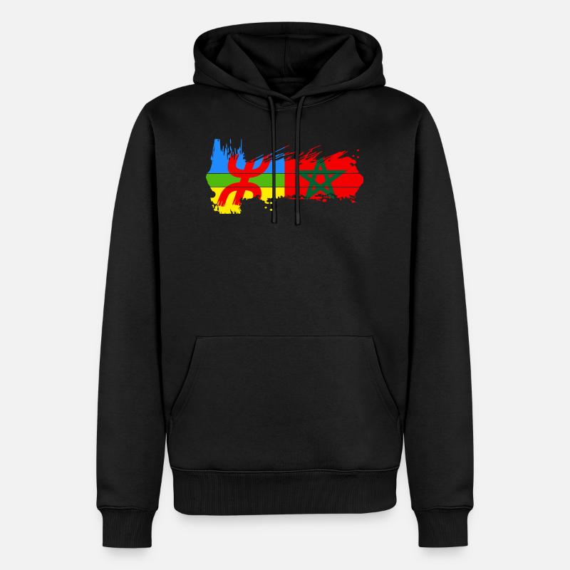 Amazigh Marokko - Männer Premium Bio Hoodie - Schwarz