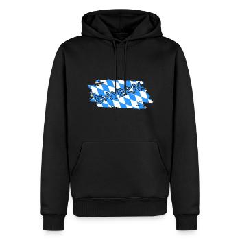 Bayern - Männer Premium Bio Hoodie - Schwarz - Vorne - Nico (187cm)