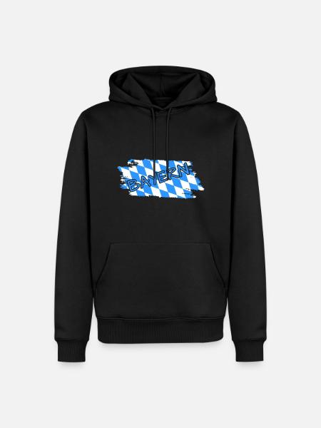 Bayern - Männer Premium Bio Hoodie - Schwarz
