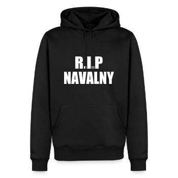 rip alexej nawalny - Men’s Premium Organic Hoodie - black - Front - Nico (187cm)