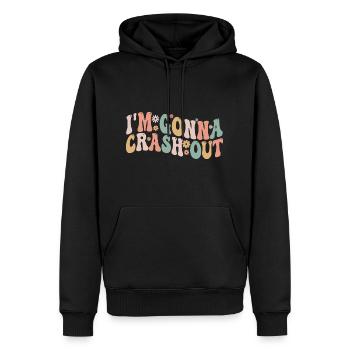 I'm going to crash out - Men’s Premium Organic Hoodie - black - Front - Nico (187cm)