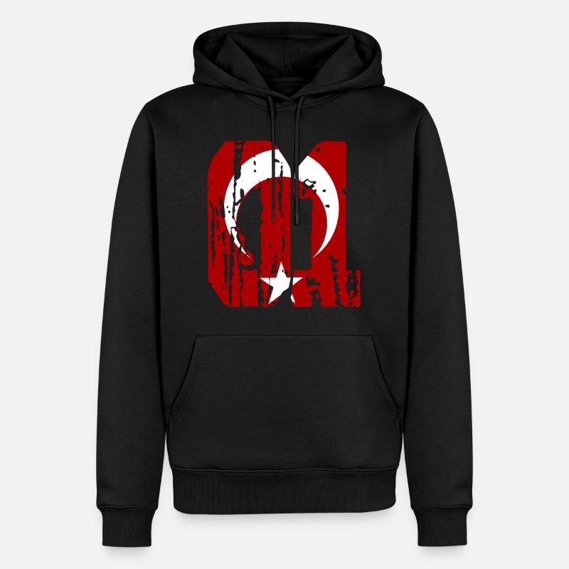Adana 01 style utilisé - Sweat à capuche Premium bio Homme - noir