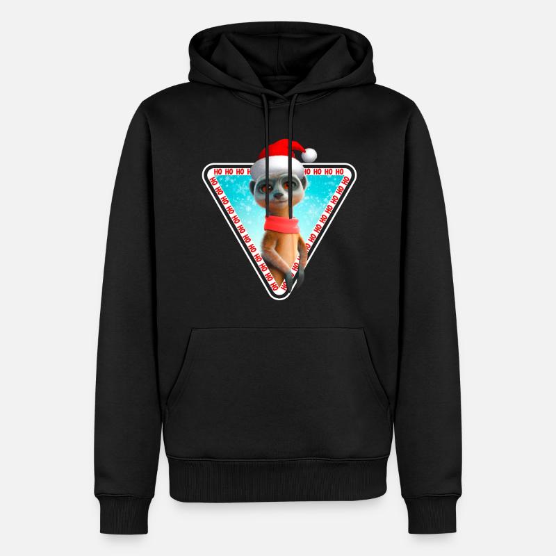 Suricate X-Mas Suricate de Noël - Sweat à capuche Premium bio Homme - noir