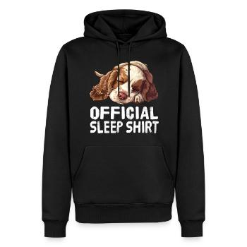 Chemise de nuit officielle Anglais Cocker Anglais - Sweat à capuche Premium bio Homme - noir - Devant - Nico (187cm)