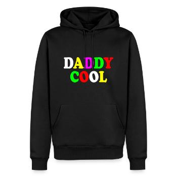 Daddy cool - Männer Premium Bio Hoodie - Schwarz - Vorne - Nico (187cm)
