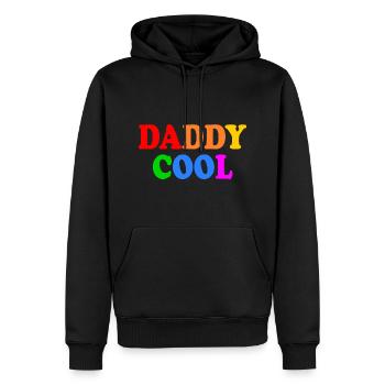 Daddy cool - Men’s Premium Organic Hoodie - black - Front - Nico (187cm)