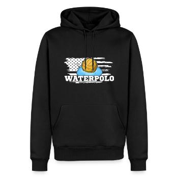 Wassersport Wasserballer Wasserball Team Spruch - Männer Premium Bio Hoodie - Schwarz - Vorne - Nico (187cm)