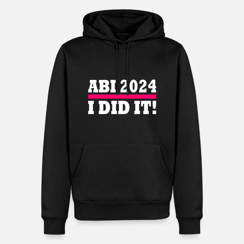 Abi 2024 - Männer Premium Bio Hoodie - Schwarz