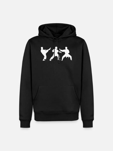 Karate - Men’s Premium Organic Hoodie - black