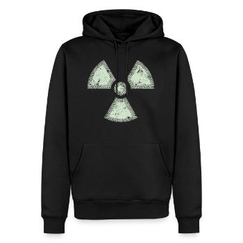 Nuklear / Radioaktiv - Männer Premium Bio Hoodie - Schwarz - Vorne - Nico (187cm)
