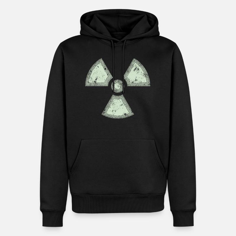 Nuklear / Radioaktiv - Männer Premium Bio Hoodie - Schwarz