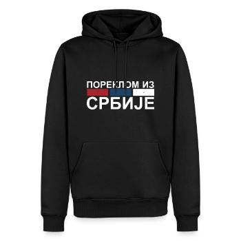 Yugoslavija Serbia Serbian Serbian Srbija Belgrade - Männer Premium Bio Hoodie - Schwarz - Vorne - Nico (187cm)