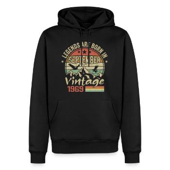 September 1969 Birthday Gift September 1969 - Men’s Premium Organic Hoodie - black - Front - Nico (187cm)