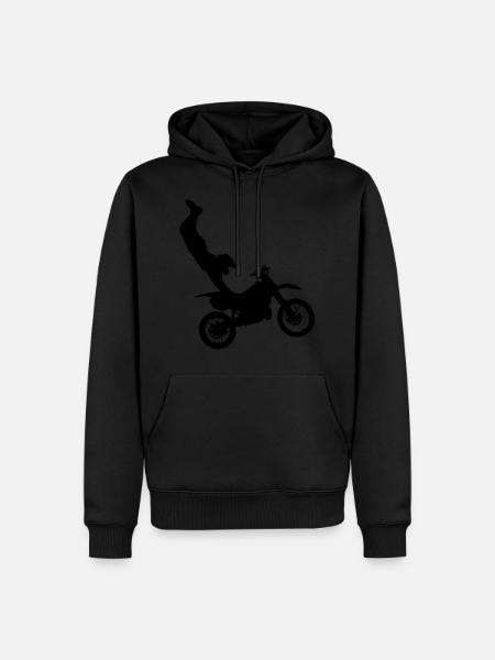 moto - Men’s Premium Organic Hoodie - black