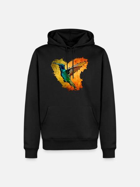 humming-bird - Men’s Premium Organic Hoodie - black