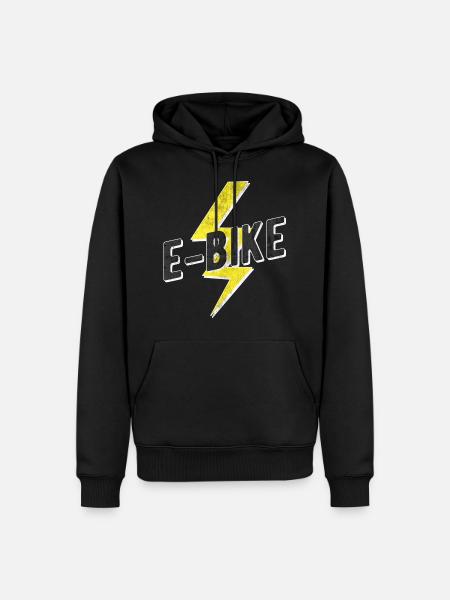 E Bike E-Bike - Männer Premium Bio Hoodie - Schwarz