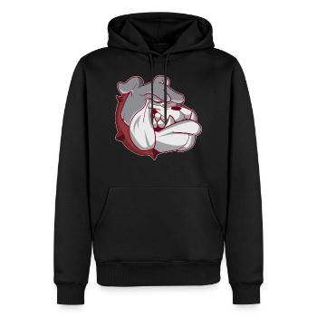 American Bulldog Hundekopf - Männer Premium Bio Hoodie - Schwarz - Vorne - Nico (187cm)