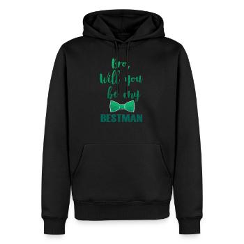 Bruder des Bräutigam Hochzeit Heiraten Geschenk - Männer Premium Bio Hoodie - Schwarz - Vorne - Nico (187cm)