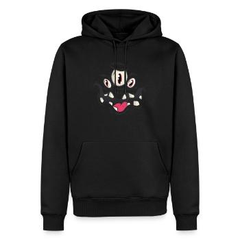 Halloween Monster - Männer Premium Bio Hoodie - Schwarz - Vorne - Nico (187cm)