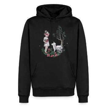 The Easter Lamb - Kunst für Tierrechte - Männer Premium Bio Hoodie - Schwarz - Vorne - Nico (187cm)
