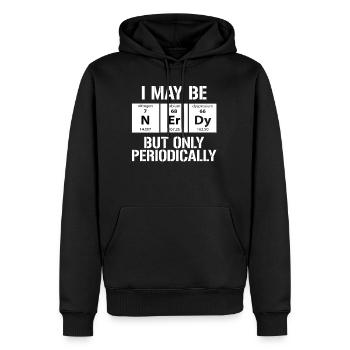 Chimie Tableau périodique - Sweat à capuche Premium bio Homme - noir - Devant - Nico (187cm)