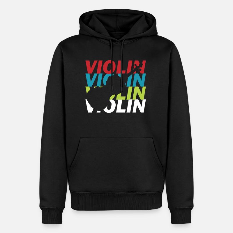 Violoniste - Sweat à capuche Premium bio Homme - noir