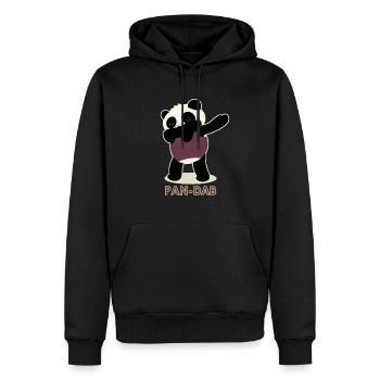 Panda pan dab dabbing Geschenk Idee - Männer Premium Bio Hoodie - Schwarz - Vorne - Nico (187cm)