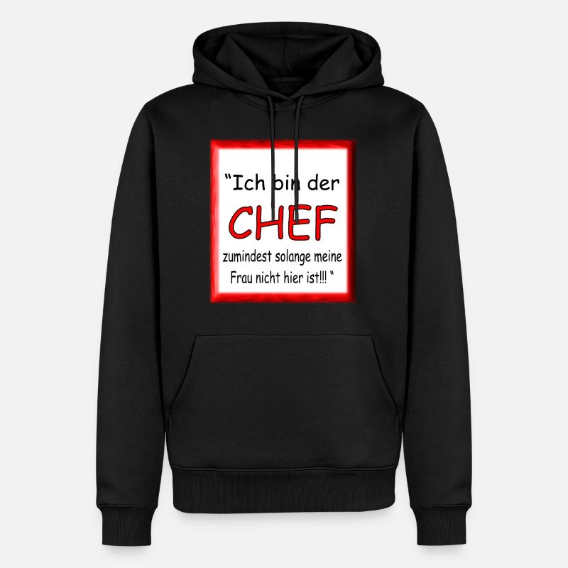 Je suis le patron - Sweat à capuche Premium bio Homme - noir