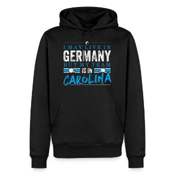 Carolina Football Fans Germany - Männer Premium Bio Hoodie - Schwarz - Vorne - Nico (187cm)