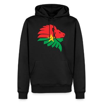 Burkina Faso Flagge Afrika Löwe Mossi Geschenk - Männer Premium Bio Hoodie - Schwarz - Vorne - Nico (187cm)