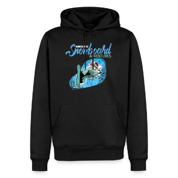 Snowboard Snowboarden - Männer Premium Bio Hoodie - Schwarz - Vorne - Nico (187cm)